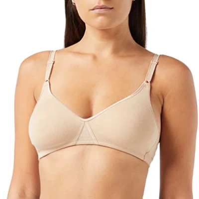 Imagen de Nur Die Sujetador de algodón Bra, Color Carne, 90B para Mujer