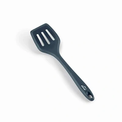 Imagen de Lacor 64468 Espátula Cocina Grey, Perforada, Silicona, Utensilios de Cocina, Mango Ergonómico, Antiadherente, Resistente a Altas Temperaturas, Apta para Lavavajillas, Longitud 29 cm
