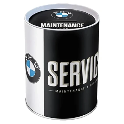 Imagen de Nostalgic Art Hucha Retro Service Idea de Regalo para Fans BMW, Billetes y Monedas, diseño Vintage, 1 l