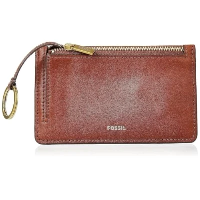 Imagen de Fossil Billetero para mujer Logan, Cartera con solapa de piel/poliuretano marrón 19,4 cm largo x 2,5 ancho 10,2 alto SL7833200