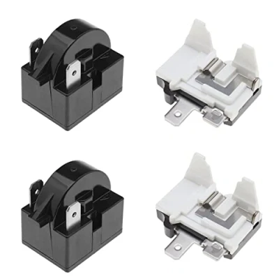 Imagen de EMSea 2 relé de arranque frigorífico 15 ohmios, PTC con pines, resistencia compresor congelador 1/2 HP 375 W protector sobrecarga