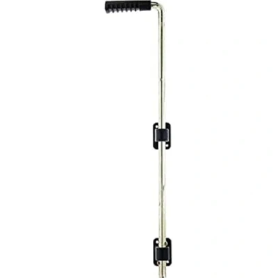Imagen de Alberts 207069 Cerrojo bayoneta, Galvanizado, pasivado con capa gruesa escuadra de guía y maneta, negro, Ø del perno 16 mm, 600 Distancia al pórtico 40 mm