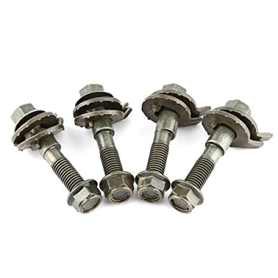Imagen de Perno de Leva, 4pcs 14 mm Vehículos Acero Alineación Cuatro Ruedas Kit Camber Ajustable Leva
