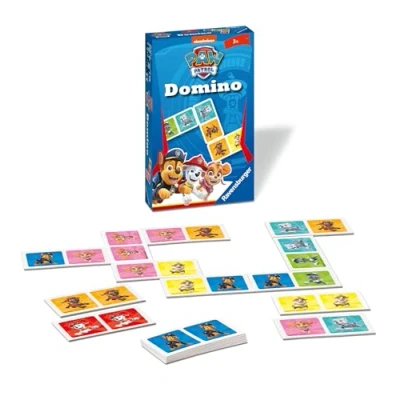 Imagen de Ravensburger Paw Patrol Regalo 20845 La Patrulla Canina Domino El Conocido Juego de táctica para niños a Partir 3 años, Multicolor