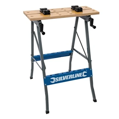 Imagen de Silverline Tools TB01 Banco de trabajo plegable, 100kg
