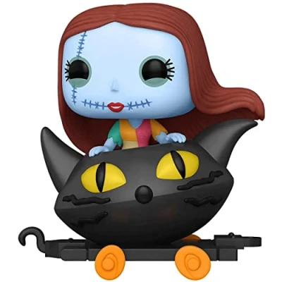 Imagen de Funko Pop! Disney: Nightmare Before Christmas Train Sally In Cat Cart The Exclusiva Amazon Figura de Vinilo Coleccionable Idea Regalo Mercancia Oficial