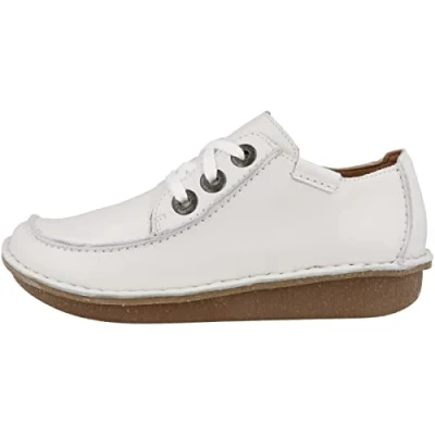 Imagen de Clarks Funny Dream, Zapatos Mujer, White Leather, 39.5 EU