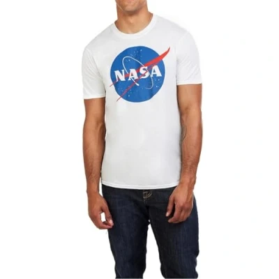 Imagen de Nasa Circle Logo Camiseta, Blanco (White White), Large para Hombre