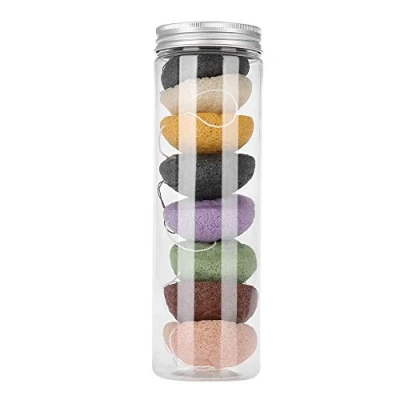 Imagen de ANGGREK Esponja Konjac Facial, Esponge para Limpieza y Exfoliación Profunda de Poros, 100% Corporal Exfoliante Suave Facial Naturales, Esponjas Faciales Todo Tipo Piel(8 Piezas)