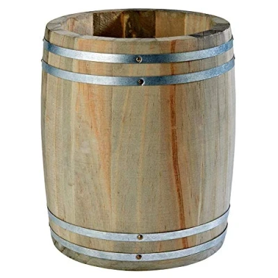 Imagen de APS Table caddy Country Style, de mesa, cubiertos, cubertero madera, Ø 11,5 cm, altura 14 marrón