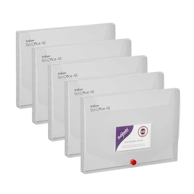 Imagen de Snopake BoxOffice Caja de archivo (A5, 5 unidades), transparente