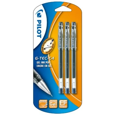 Imagen de Pilot G Tec C4 Bolígrafo roller de gel (3 unidades), color azul