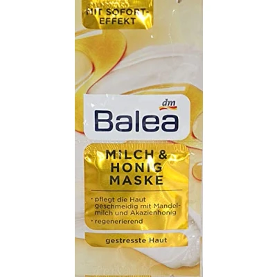Imagen de Balea Mascarilla de leche y miel, paquete 10 unidades para 20 aplicaciones.
