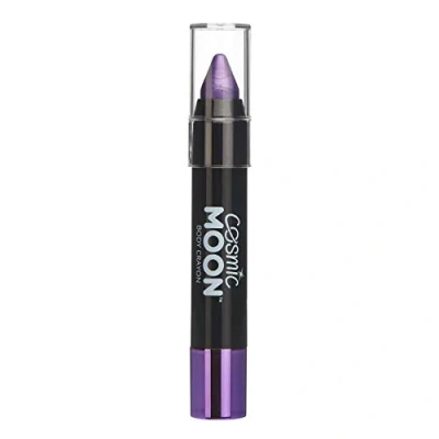 Imagen de Cosmic Moon Maquillaje Metálico de Barra Pintura/Crayón para el Cuerpo y la Cara 3.5g ¡Crea fácilmente diseños metálicos como un profesional! Púrpura