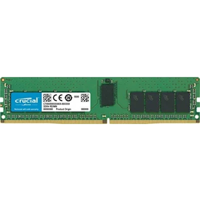 Imagen de Crucial Memoria para Servidor RAM de 16GB (DDR4, 2933 MT/s, PC4 23400, CL21, Dual Rank x8, ECC, Registered, DIMM, 288 Pin)