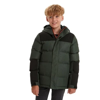 Imagen de Killtec Boy&#039;s Chaqueta acolchada/chaqueta exterior con capucha KOW 31 BYS QLTD JCKT, Botella verde, 164, 37217 000