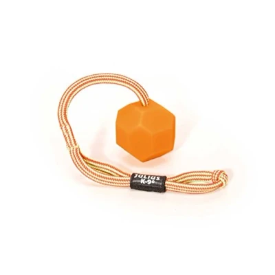 Imagen de Julius K9, Bola fluorescente de neón IDC, 60 mm, naranja, versión blanda