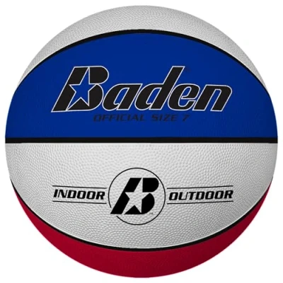 Imagen de Baden Balón de Baloncesto básico Goma clásico para Entrenamiento, Escuela y Tiempo Libre Duradero niños Adultos Principiantes avanzados