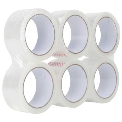 Imagen de Fousenuk 6 Rollos Celo Transparente, Cinta Adhesiva de 48mmx66m, Embalaje, Embalaje Mudanza, Precinto Embalar, Sello para cajas y Envíos