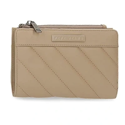 Imagen de Pepe Jeans Kylie Billetero con monedero Beige 17x10x2 cms Piel sintética