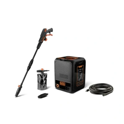 Imagen de Black+Decker Hidrolimpiadora BXPW1900C, Compacta, Alta presión, para Coche y hogar, Presión máx. 150 Bar, Caudal 460 l/h, Consumo 1900 W