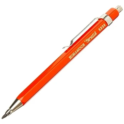 Imagen de KOH I NOOR Portaminas metálico corto (2 mm de diámetro), color rojo