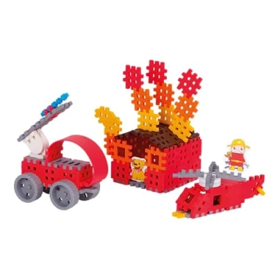 Imagen de Marioinex Mini Waffle Fireman Set Mediano 90 Elementos Juguetes niños 4 años Juego construccion Bloques Construcciones para educativos Regalo