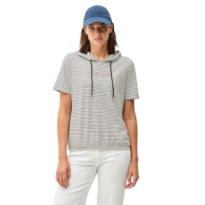 Imagen de Cecil Streifen MIT Glitzer Jersey con capucha, Mujer, Talla: Small, Weiß