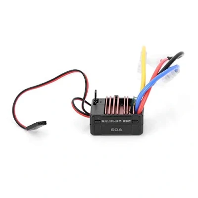 Imagen de Dilwe Escobilla de Carbón 60A ESC, Controlador Velocidad Electrónico RC Cepillado Partes Accesorios para Modelos Control Remoto