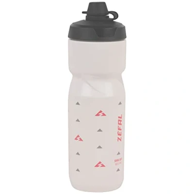 Imagen de ZEFAL Sense Soft 80 No Mud Bidón Ciclismo y MTB Con Protección De La Tetina Botella Bicicleta Deporte Sin BPA Blanco, 800ml