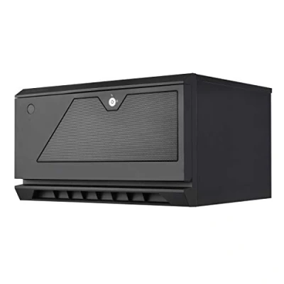 Imagen de SilverStone Technology SST CS381 v1.2 Caja de Almacenamiento ATX Midi Tower para Ordenador, Interior Negro, Compatible con 8 bahías Disco Duro 3,5&quot; o 2,5&quot;, Puerta Frontal Cerradura, Negro