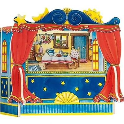 Imagen de GoKi Teatro de Madera para títeres Dedos, Color Variado, Grande (51786)