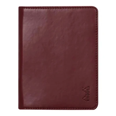 Imagen de RHODIA 212008C Libreta portadocumentos Rhodiarama N 12 Lie de Vino para bloc notas o cuadernos formato B7 (8,5 x cm) piel italiana Premium Colección