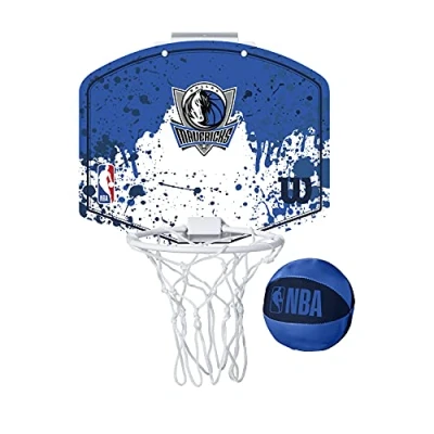 Imagen de Wilson MINI canasta de baloncesto NBA TEAM HOOP, DALLAS MAVERICKS, Plástico