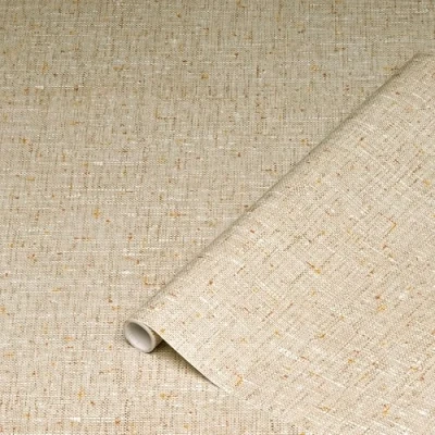Imagen de d c fix vinilo adhesivo muebles Tela textil marrón autoadhesivo impermeable decorativo para cocina, armario, puerta, mesa papel pintado forrar rollo láminas 45 cm x 2 m