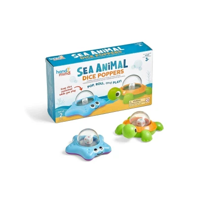 Imagen de Learning Resources Forma de Animales Marinos automáticos matemáticas, cubiletes sustitución, Juegos con Dados para niños, Multicolor (95388)