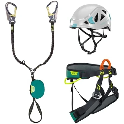 Imagen de Climbing Technology Via Ferrata Kit Top Shell S M, Unisex Adulto, Verde