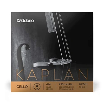 Imagen de D&#039;Addario Kaplan 4/4 Scale Medium Tension Single A String for Cello