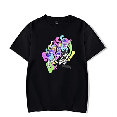 Imagen de Fosike Omori Tshirt Unisex, Game Camiseta De Manga Corta Hombre y Mujeres, Top Casual con Cuello Redondo Oversized XXS 4XL