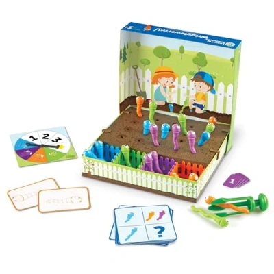 Imagen de Learning Resources Lombrices serpenteantes Wriggleworms Set de actividades para practicar la motricidad fina, habilidades motoras finas, niños pequeños, 3+ años