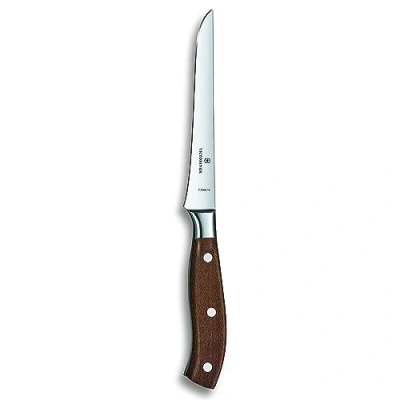 Imagen de Victorinox, Grand Maître Cuchillo deshuesador profesional, hoja extra afilada, 15 cm, mango de madera noble, acero inoxidable, color marrón