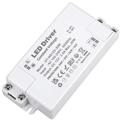 Imagen de VARICART Alimentatore LED 12V 30W, Trasformatore AC 110/220V a DC 2.5A, Tensione Costante Driver Convertitore, Bassa Interruttore Trasformatori, per illuminazione lampada Striscia