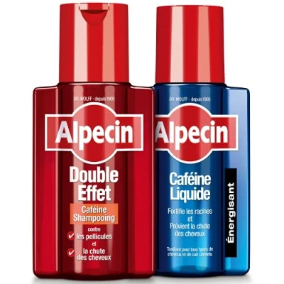 Imagen de Alpecin Shampoo y Loción anticaida anticaspa 2x 200 ml Champú Doble Efecto Cafeina Liquida Champu hombre Locion cabello