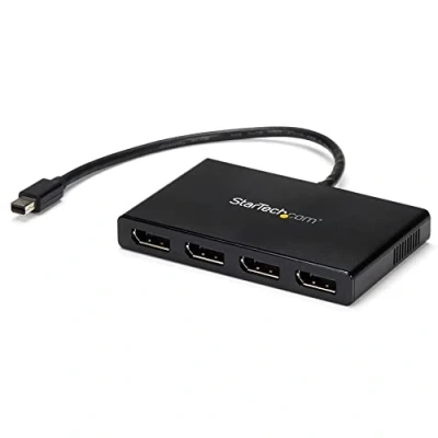 Imagen de Startech.com Splitter Multiplicador Mini Dp A 4 Puertos Displayport Hub Mst Convertidor De Vídeo