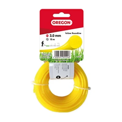 Imagen de Oregon 69 368 Y Hilo Redondo para desbrozadoras (3,0 mm x 15 m), Color Amarillo, 3.0mm 15m