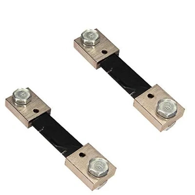 Imagen de DollaTek 2Pcs FL 2 100A 75MV DC Resistencia de derivación Corriente para medidor Panel amperios