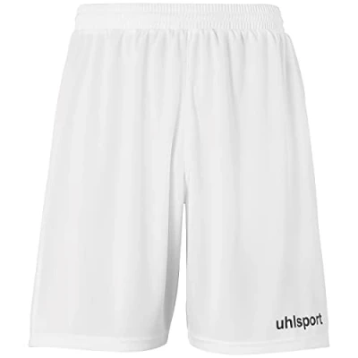 Imagen de Uhlsport Performance Shorts Pantalones Cortos Deportivos, para Hombres, Deporte, Fútbol, Fitness, Senderismo, Ciclismo, Running, 100% Poliéster Reciclado, Tamaño 164, Blanco/Negro