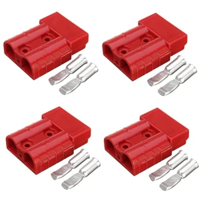 Imagen de WANGCL 4 PCS Batería Conector 50A Conexión rápida Toma de 50Amp 600V para Coche Van Modos Moto Desconexión automóvil, Autocaravana, Caravana, Barco
