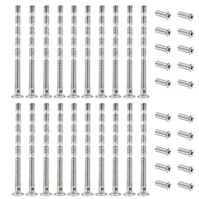 Imagen de ZHIQIN 20 Pcs M4 Tornillos de Conexión Manijas Puerta y Fijación para Tiradores