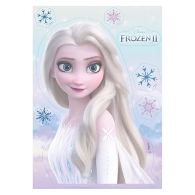 Imagen de dekora Adornos Comestibles de Oblea para Decoracion Tartas Cumpleaños Infantiles Frozen II (114412)